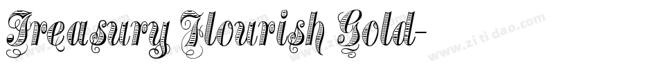 Treasury Flourish Gold字体转换